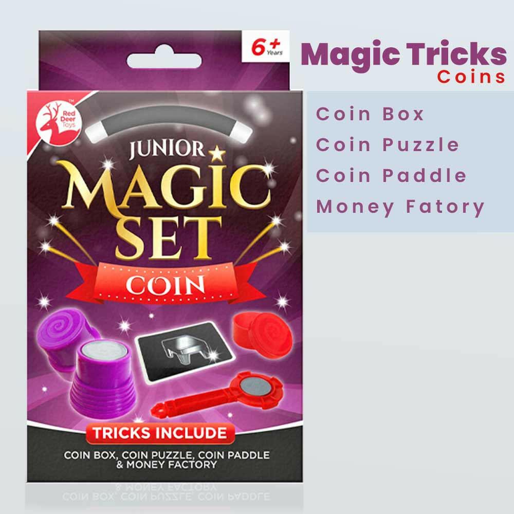 Children's Travel Size Magic Sets Coins Classic Puzzles Party Games Games & Puzzles Red Deer Toys Quirky Turkey Gifts