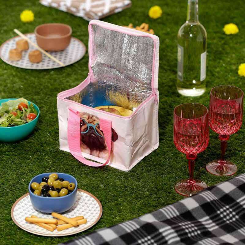 Pug Dog Cooler Lunch Bag - Summer Beach - Picnic Bags Insulated lunch bag Jones Home & Gifts Quirky Turkey Gifts