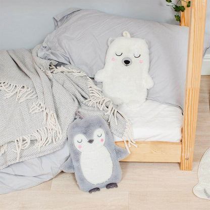 Cosy Polar Bear Hot Water Bottle, Super Soft, with Hanging Loop Hot Water Bottles Sass and Belle Quirky Turkey Gifts