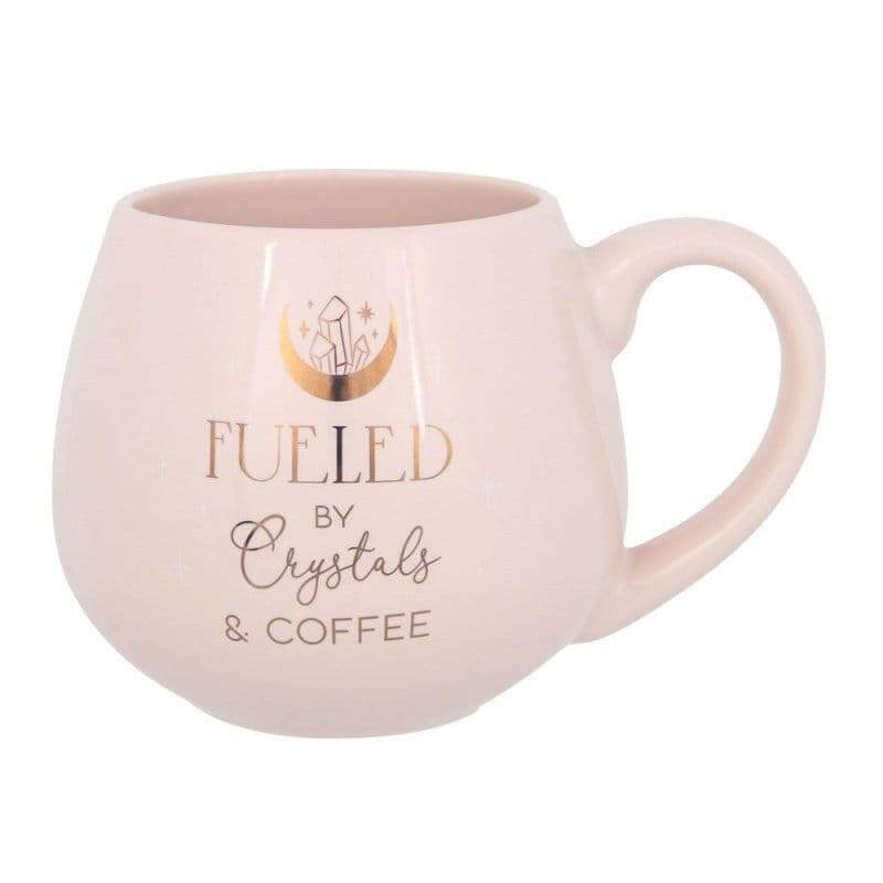Crystals and Coffee Pink Rounded Mug Mugs & Cups Jones Home & Gifts Quirky Turkey Gifts