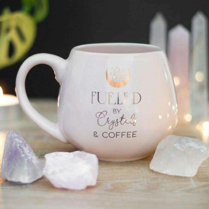 Crystals and Coffee Pink Rounded Mug Mugs & Cups Jones Home & Gifts Quirky Turkey Gifts