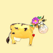 Cute Flower Cow Pin Brooches Brooches & Pin Badges Fashion Accessories Quirky Turkey Gifts