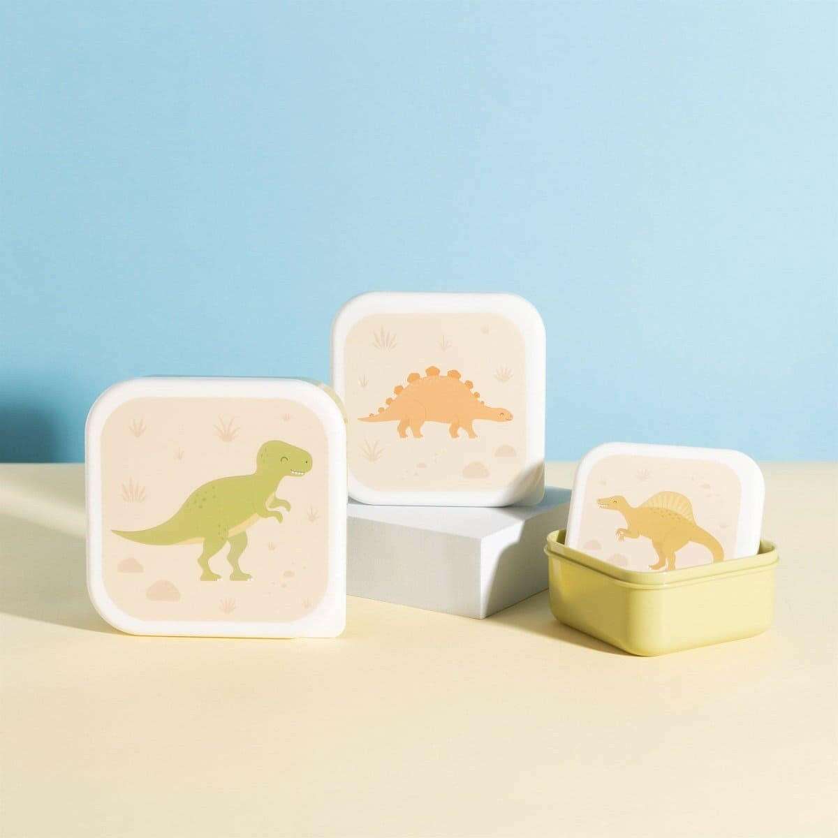 Desert Dino Lunch Boxes - Set of 3 Lunch Bags & Lunch Boxes Sass and Belle Quirky Turkey Gifts