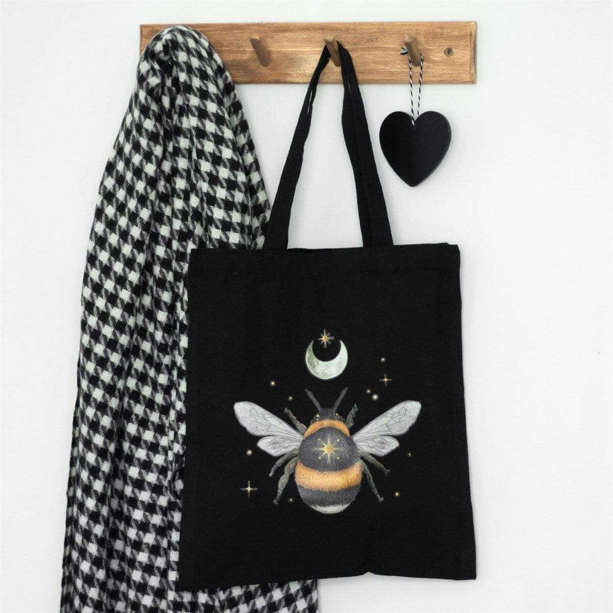 Forest Bee Cotton Tote Bag: Reusable Shopping Bags that are Eco-Friendly Lunch Boxes & Totes Spirit of equinox Quirky Turkey Gifts
