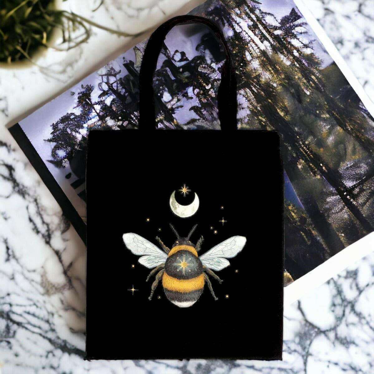 Forest Bee Cotton Tote Bag: Reusable Shopping Bags that are Eco-Friendly Lunch Boxes & Totes Spirit of equinox Quirky Turkey Gifts