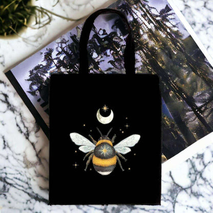 Forest Bee Cotton Tote Bag: Reusable Shopping Bags that are Eco-Friendly Lunch Boxes & Totes Spirit of equinox Quirky Turkey Gifts