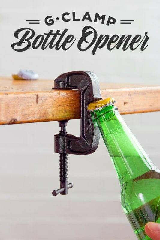 G-Clamp Bottle Opener By Luckies of London for Easy Use Gadgets SuckUK Quirky Turkey Gifts