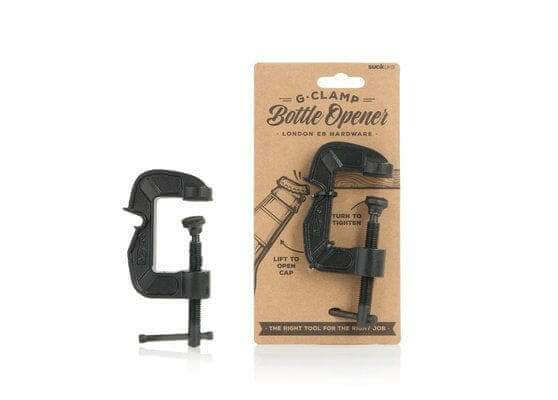 G-Clamp Bottle Opener By Luckies of London for Easy Use Gadgets SuckUK Quirky Turkey Gifts