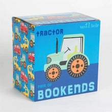 Green Tractor Bookends Child Transport Bedroom Decor Wall Hooks & Drawers Sass and Belle Quirky Turkey Gifts