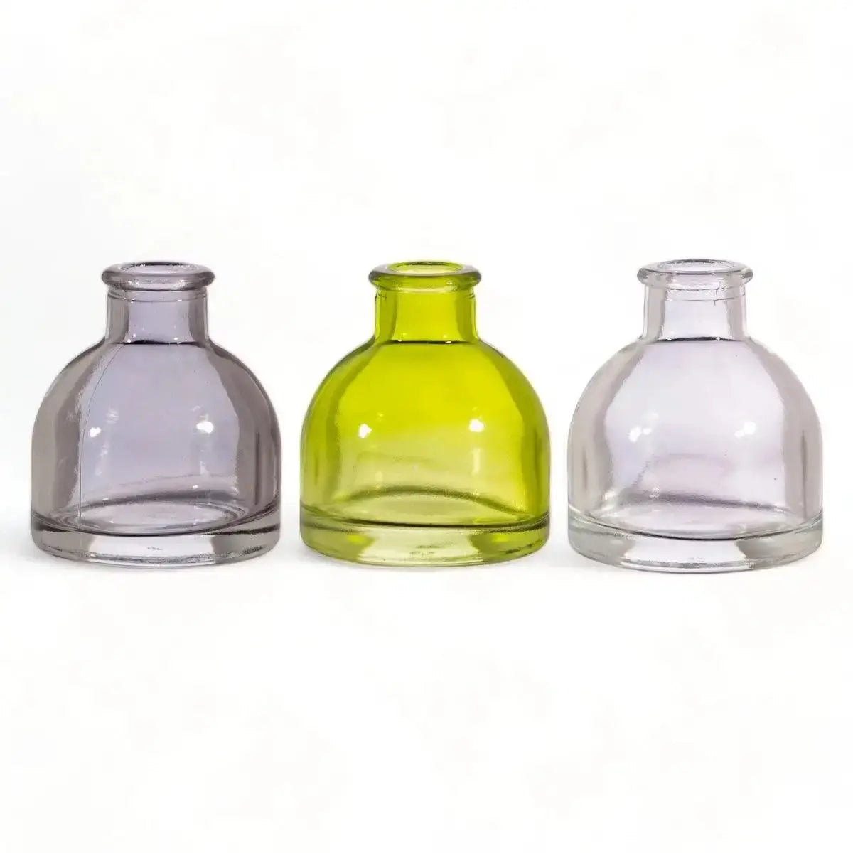 Grey & Green Glass Mini Bud Vases - Set of 3 Vases & Flower Jugs Sass and Belle Quirky Turkey Gifts
