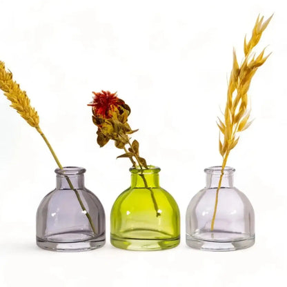 Grey & Green Glass Mini Bud Vases - Set of 3 Vases & Flower Jugs Sass and Belle Quirky Turkey Gifts