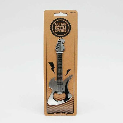 Luckies Rock Guitar Bottle Opener | Brushed Stainless Steel Pocket Opener Gadgets SuckUK Quirky Turkey Gifts