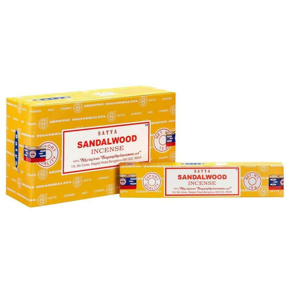 Handmade Sandalwood Incense Sticks, Satya Vegan-Friendly Incense Sticks Satya Quirky Turkey Gifts