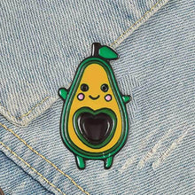 Happy Avocado Fruit Enamel Pin Badge Brooches Brooches & Pin Badges Fashion Accessories Quirky Turkey Gifts