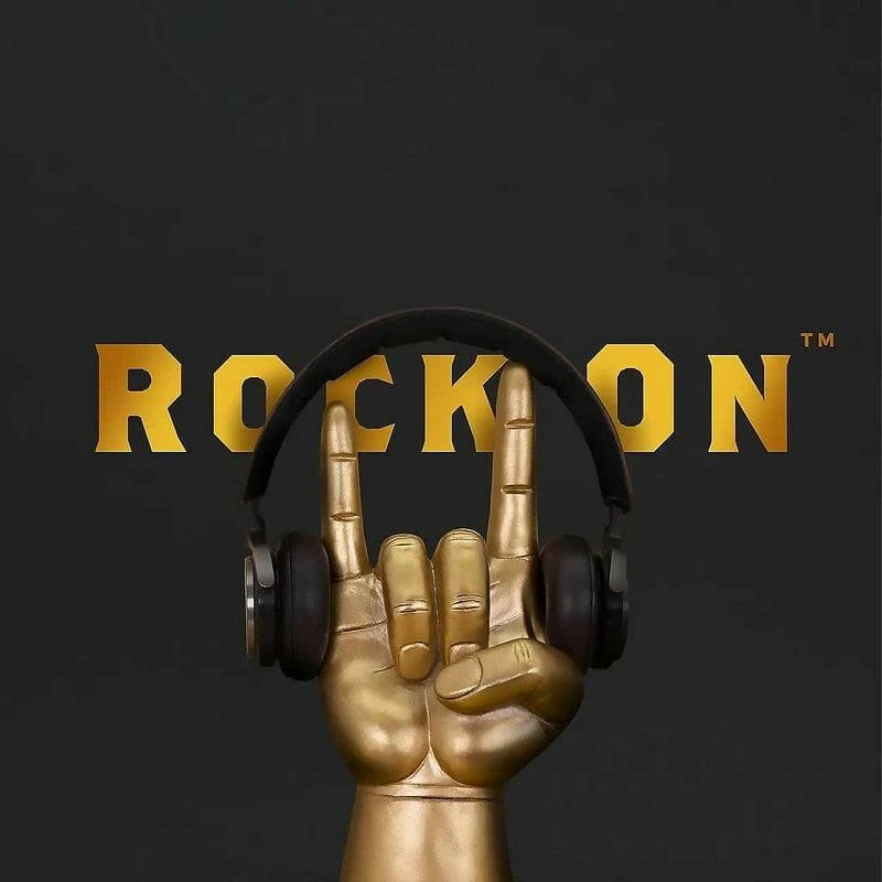 Rock On Headphone Stand with Gift Box for Music Lovers Headphone Holder Luckies Quirky Turkey Gifts