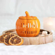 Hello Autumn Pumpkin Wax Melt and Oil Burner Home Fragrance Jones Home & Gifts Quirky Turkey Gifts