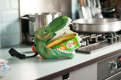 Dinosaur T Rex Lunch Box with Silicone Lining & Handle Dinosaur Lunch Box Luckies Quirky Turkey Gifts