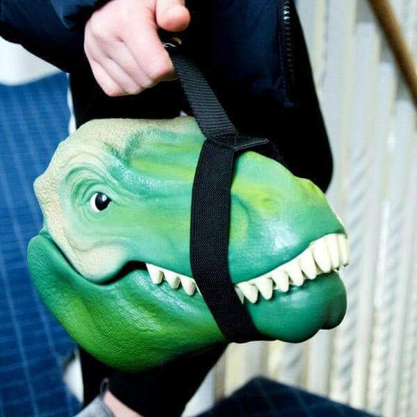 Dinosaur T Rex Lunch Box with Silicone Lining & Handle Dinosaur Lunch Box Luckies Quirky Turkey Gifts