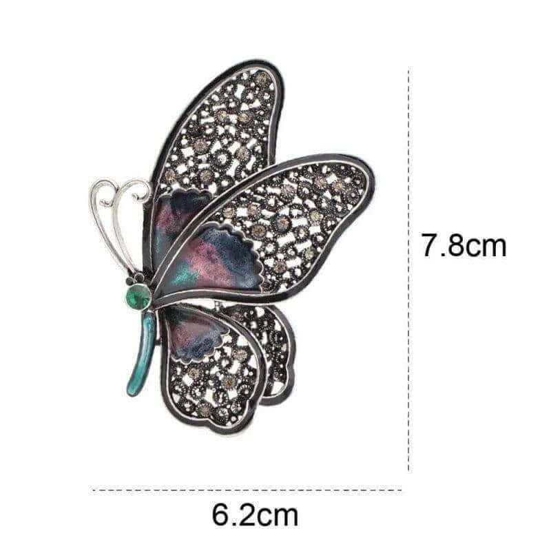Large Butterfly Pin Brooches, 3 Colour, Rhinestone Detail Brooches & Pin Badges Fashion Accessories Quirky Turkey Gifts