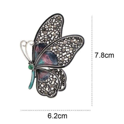 Large Butterfly Pin Brooches, 3 Colour, Rhinestone Detail Brooches & Pin Badges Fashion Accessories Quirky Turkey Gifts