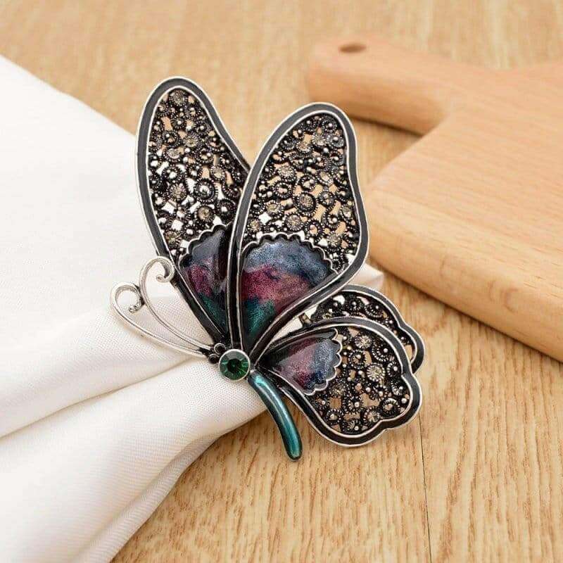 Large Butterfly Pin Brooches, 3 Colour, Rhinestone Detail Brooches & Pin Badges Fashion Accessories Quirky Turkey Gifts