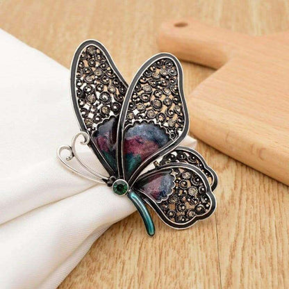 Large Butterfly Pin Brooches, 3 Colour, Rhinestone Detail Brooches & Pin Badges Fashion Accessories Quirky Turkey Gifts