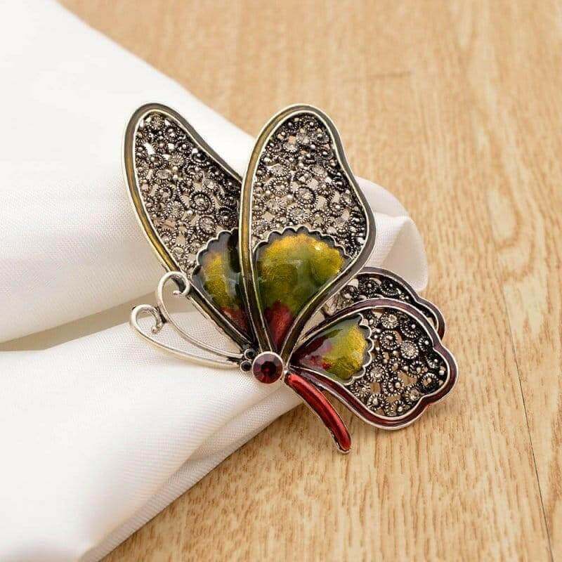 Large Butterfly Pin Brooches, 3 Colour, Rhinestone Detail Brooches & Pin Badges Fashion Accessories Quirky Turkey Gifts