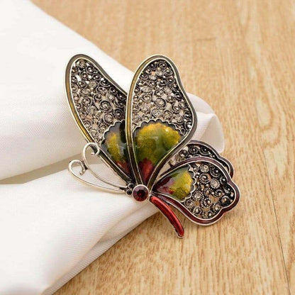 Large Butterfly Pin Brooches, 3 Colour, Rhinestone Detail Brooches & Pin Badges Fashion Accessories Quirky Turkey Gifts