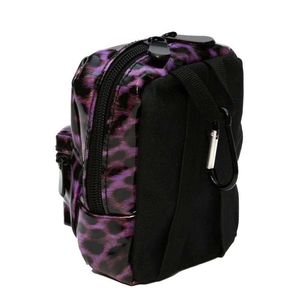 Leopard Print Mini Backpack, Hands Free Bag For Small Stuff Mini Packs Echo Three Quirky Turkey Gifts