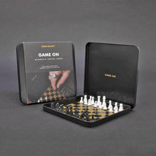Magnetic Travel Chess Set in Tin with Velvet Pouch Toys and Games Iron and Glory Quirky Turkey Gifts