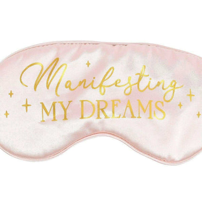 Manifesting My Dreams Satin Sleep Eye Mask Sleep Aid Sleep Mask Mindful Frog Quirky Turkey Gifts