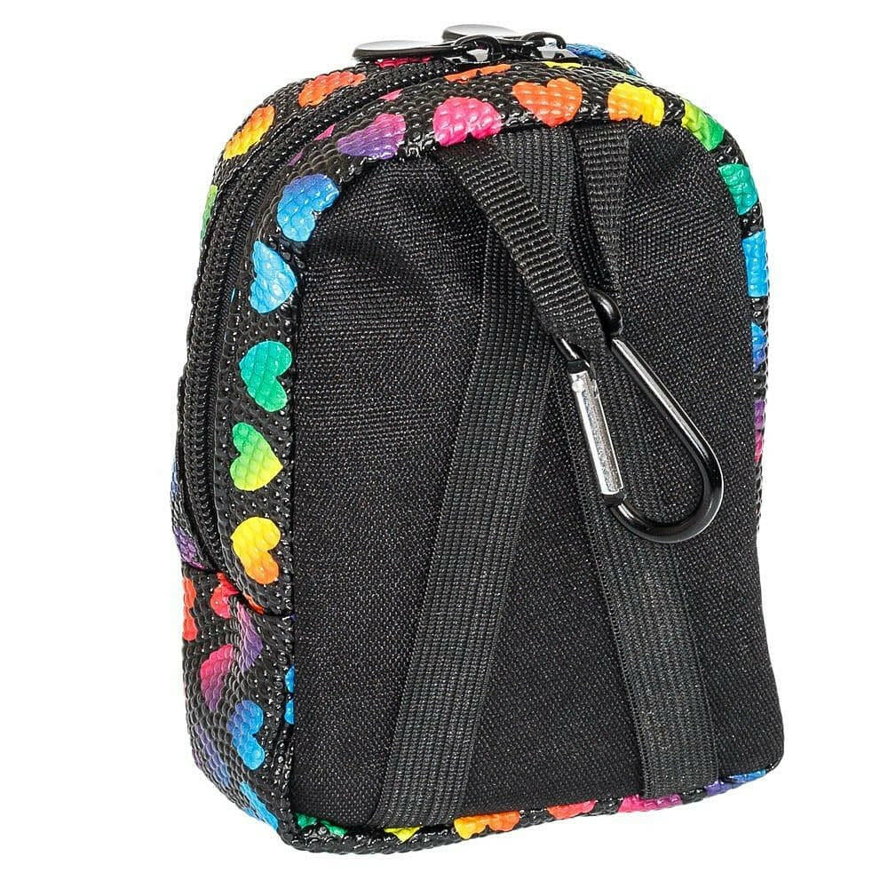 Mini Backpack Coloured Hearts, Hands Free Bag For Small Stuff Mini Packs Echo Three Quirky Turkey Gifts