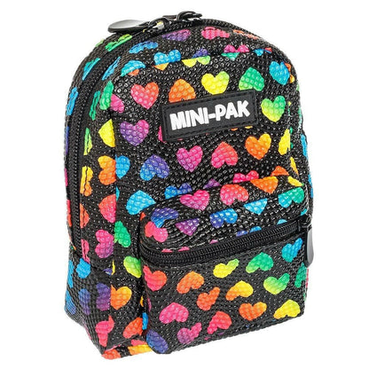 Mini Backpack Coloured Hearts, Hands Free Bag For Small Stuff Mini Packs Echo Three Quirky Turkey Gifts