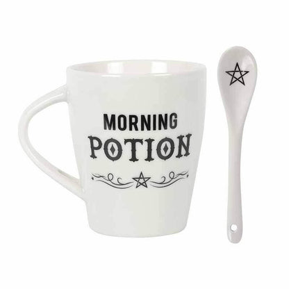 Witches Brew Morning Potion Hocus Pocus Mugs with Spoons Mugs & Cups Spirit of equinox Quirky Turkey Gifts