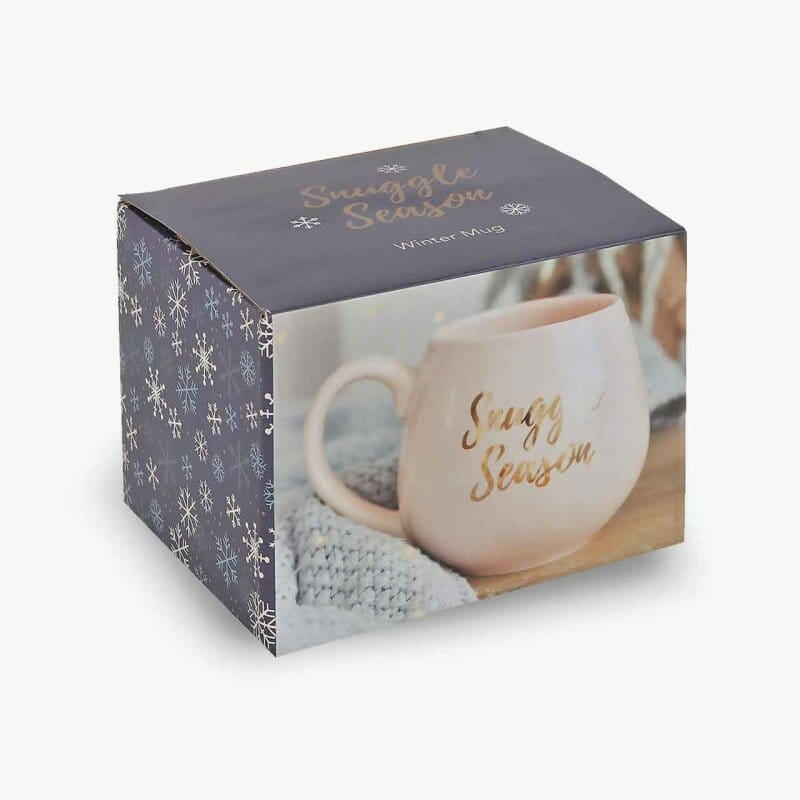 Snuggle Season Mug | Pink Ceramic with Rose Gold Text Mugs & Cups Jones Home & Gifts Quirky Turkey Gifts