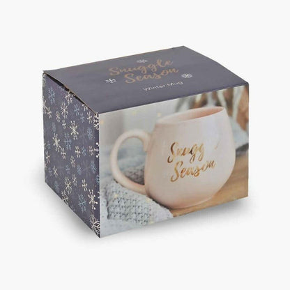 Snuggle Season Mug | Pink Ceramic with Rose Gold Text Mugs & Cups Jones Home & Gifts Quirky Turkey Gifts