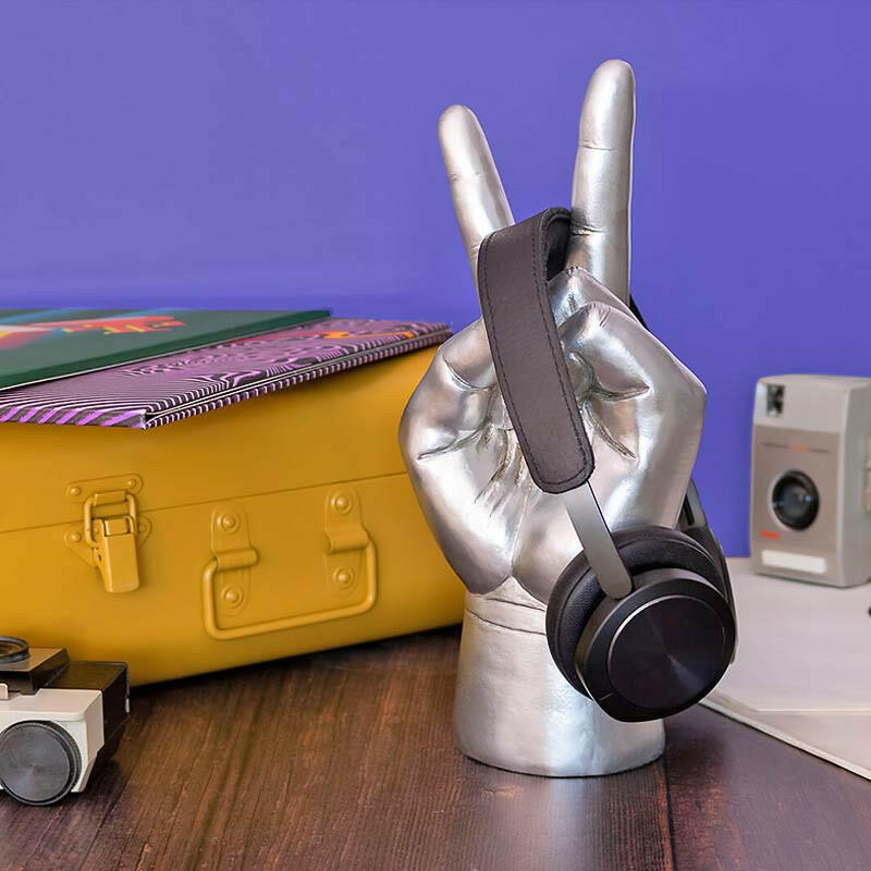 Peace Out Headphone Stand with Gift Box for Tidy Desks Gadgets SuckUK Quirky Turkey Gifts