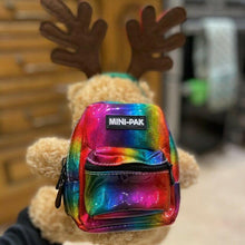 Rainbow Mini Backpack, Hands Free Bag For Small Stuff Mini Packs Echo Three Quirky Turkey Gifts