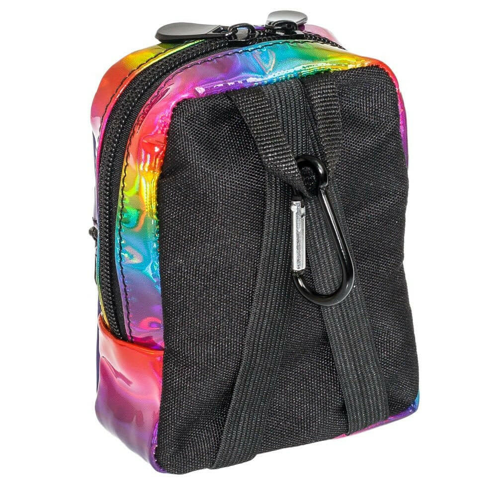 Rainbow Mini Backpack, Hands Free Bag For Small Stuff Mini Packs Echo Three Quirky Turkey Gifts