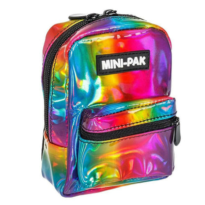Rainbow Mini Backpack, Hands Free Bag For Small Stuff Mini Packs Echo Three Quirky Turkey Gifts