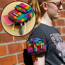 Rainbow Mini Backpack, Hands Free Bag For Small Stuff Mini Packs Echo Three Quirky Turkey Gifts