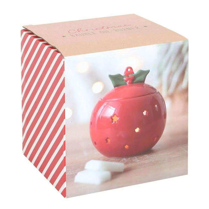 Red Bauble Oil Burner, Wax Melt Warmer Christmas Decor Home Fragrance Jones Home & Gifts Quirky Turkey Gifts