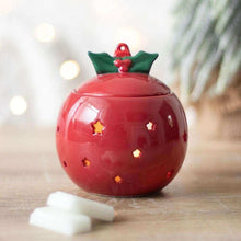Red Bauble Oil Burner, Wax Melt Warmer Christmas Decor Home Fragrance Jones Home & Gifts Quirky Turkey Gifts