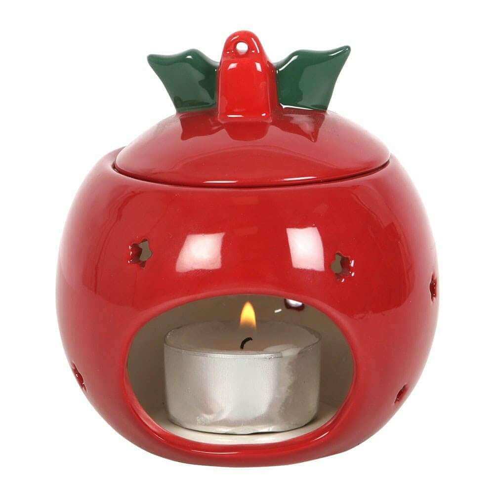 Red Bauble Oil Burner, Wax Melt Warmer Christmas Decor Home Fragrance Jones Home & Gifts Quirky Turkey Gifts