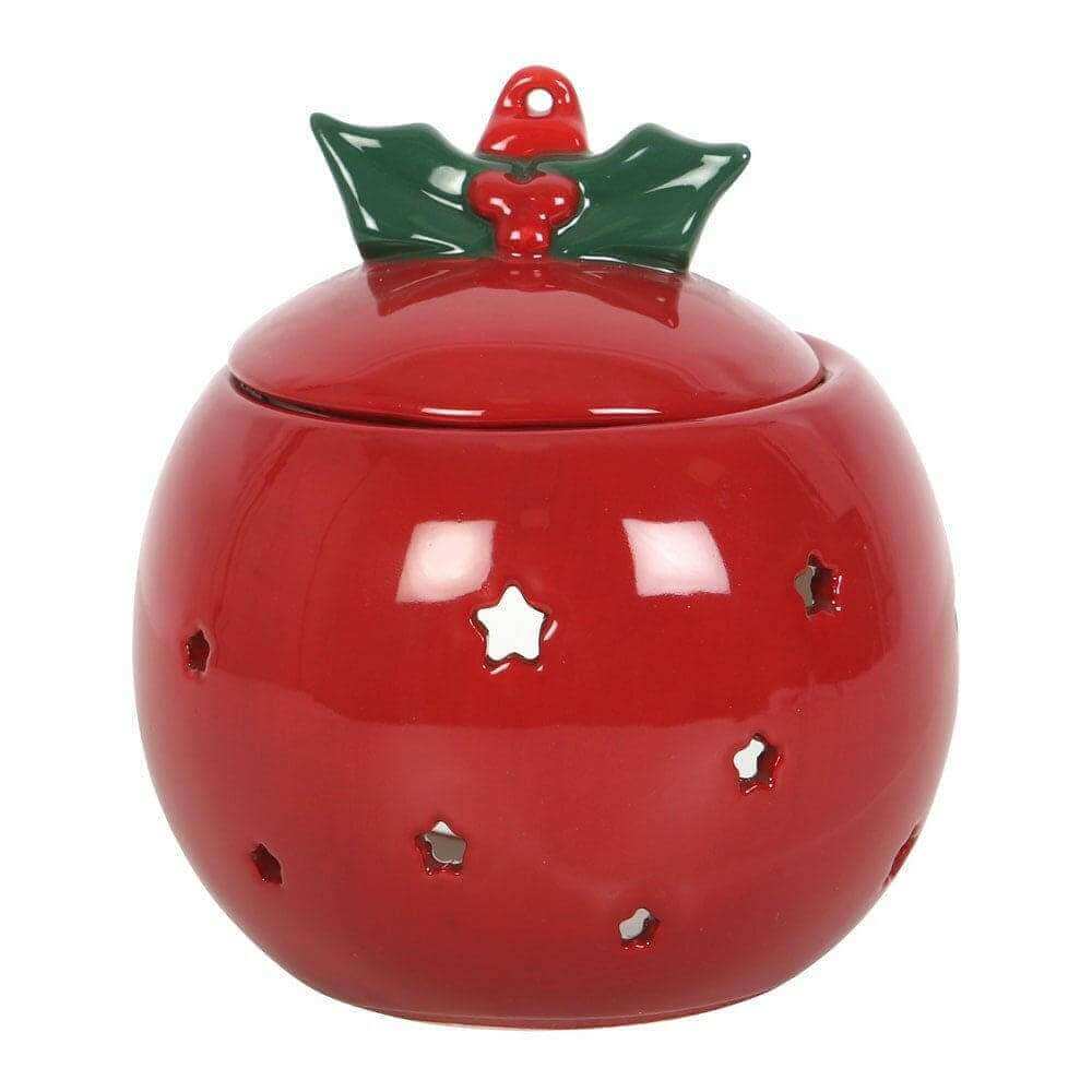 Red Bauble Oil Burner, Wax Melt Warmer Christmas Decor Home Fragrance Jones Home & Gifts Quirky Turkey Gifts
