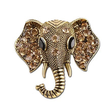 Retro Elephant Brooch Crystal Charm Brooches & Pin Badges Fashion Accessories Quirky Turkey Gifts