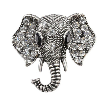 Retro Elephant Brooch Crystal Charm Brooches & Pin Badges Fashion Accessories Quirky Turkey Gifts