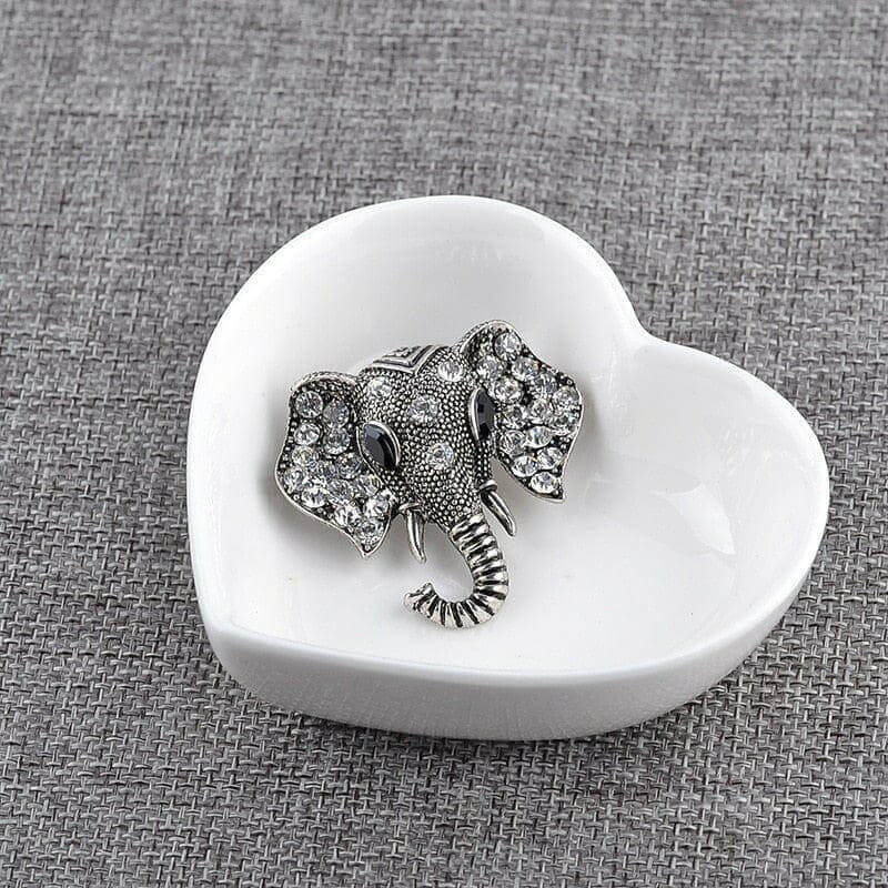 Retro Elephant Brooch Crystal Charm Brooches & Pin Badges Fashion Accessories Quirky Turkey Gifts