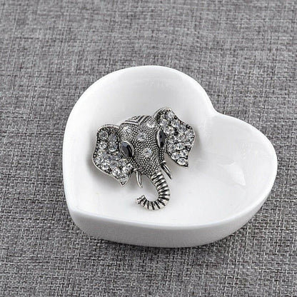 Retro Elephant Brooch Crystal Charm Brooches & Pin Badges Fashion Accessories Quirky Turkey Gifts