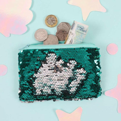 Reversible Sequins Mermaid Coin Purse with a Zip Closure Coin Purses Jones Home & Gifts Quirky Turkey Gifts